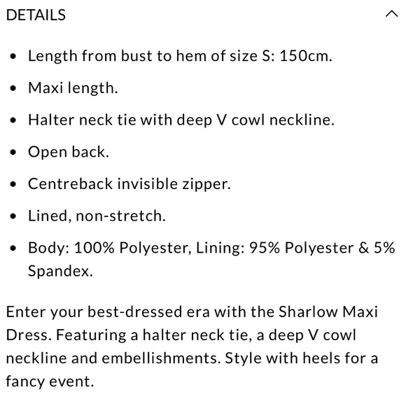 Nwt Runaway the Label Sharlow Light Blue crystal halter Backless Dress small(8) - Picture 12 of 14